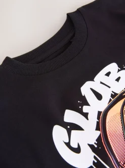 Casque noir - T-shirt graphique Manches courtes Relaxed Fit (3-16yrs)