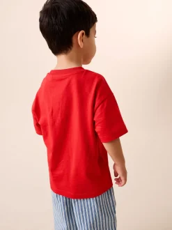 Casse-cœur Rouge - T-shirt de Saint-Valentin à manches courtes (3mois à7ans)