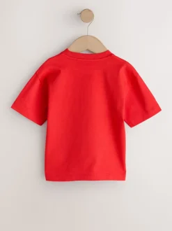 Casse-cœur Rouge - T-shirt de Saint-Valentin à manches courtes (3mois à7ans)