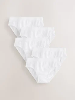 Ceinture en jacquard Blanc - Slip en coton 100% 5 Paquet (1.5-16ans)