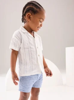 Chambray bleu - Short Chino (3mths-7yrs)