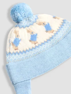 Chapeau JoJo Maman Bébé Peter Rabbit™ à pompon en maille