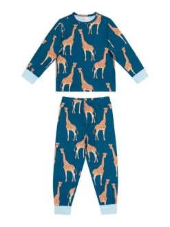 Chelsea Peers Ensemble pyjama long imprimé léopard et girafe pour enfant