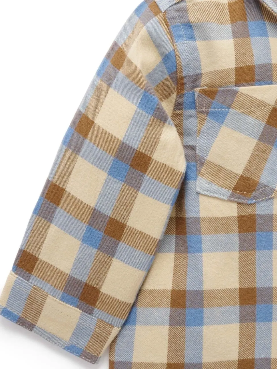 Chemise à carreaux Purebaby