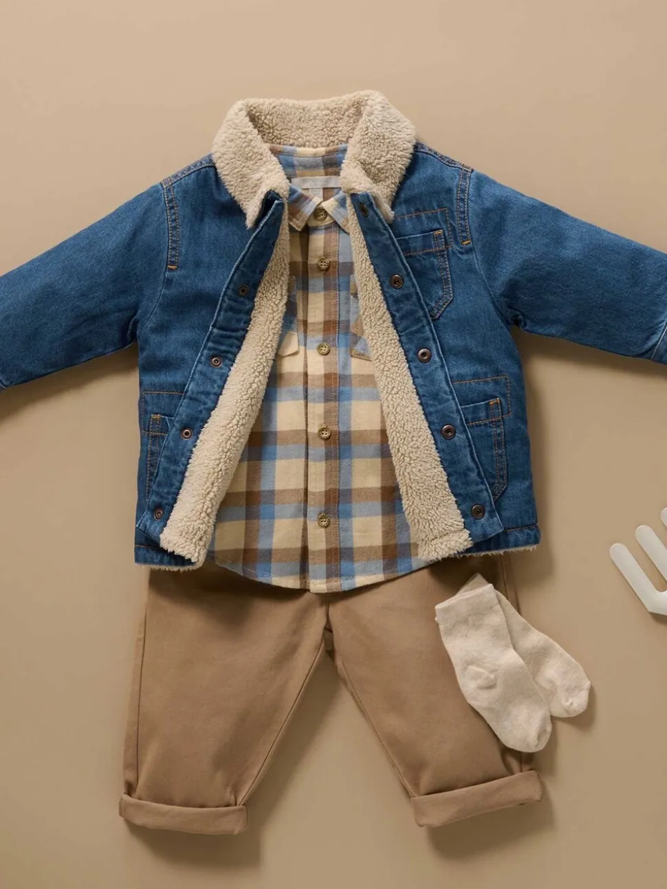 Chemise à carreaux Purebaby