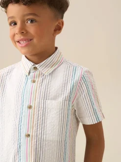 Chemise Angel & Rocket Cole à rayures en seersucker