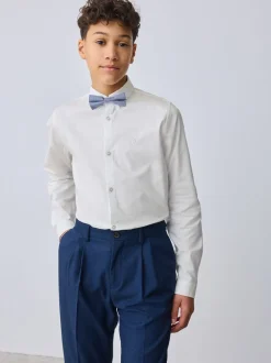 Chemise Baker by Ted Baker blanche à manches longues avec Nœud Cravate