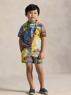 Chemise de villégiature Polo Ralph Lauren à col cubain à motifs