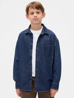 Chemise Gap en Denim oversize (4-13ans)