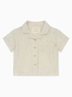 Chemise MORI à rayures 100% coton en mousseline