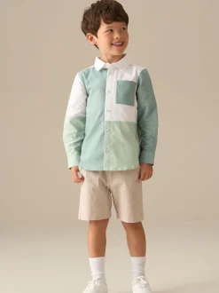 Chemise Oxford Angel & Rocket Jude color block