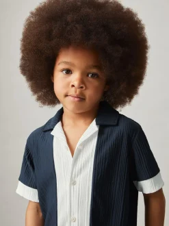 Chemise plissée color-block Reiss Armen