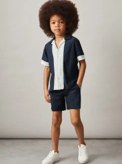 Chemise plissée color-block Reiss Armen