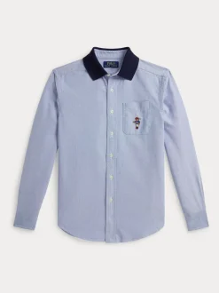 Chemise Polo Ralph Lauren Polo Bear à col contrastant garçon