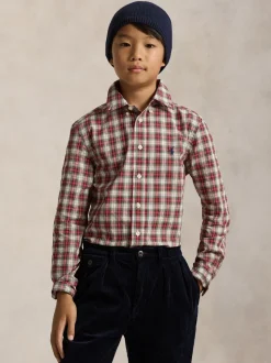 Chemise Polo Ralph Lauren garçon à carreaux