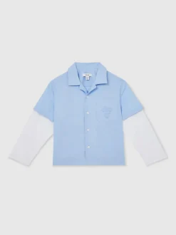 Chemise Reiss Grayson Motor Cars en coton à deux manches