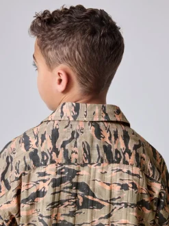 Chemise smALLSAINTS Underground à col ouvert imprimée garçon à manches courtes