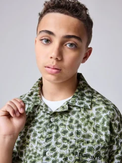 Chemise smALLSAINTS Underground à col ouvert imprimée garçon à manches courtes