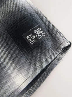 Chèque Mono Core - Chemise à carreaux avec col de baseball à manches longues (3mois7ans)