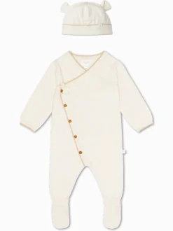 Coffret cadeau bébé MORI pull et legging en coton