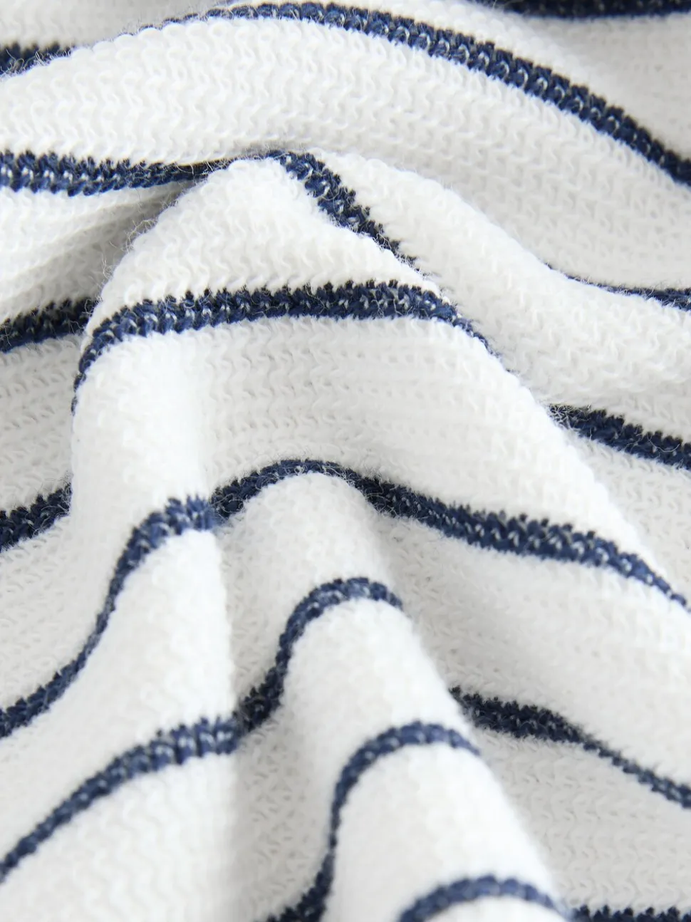 Col zippé à rayures bleu marine et blanc - Ensemble polos et shorts de manches (3mois-7ans)