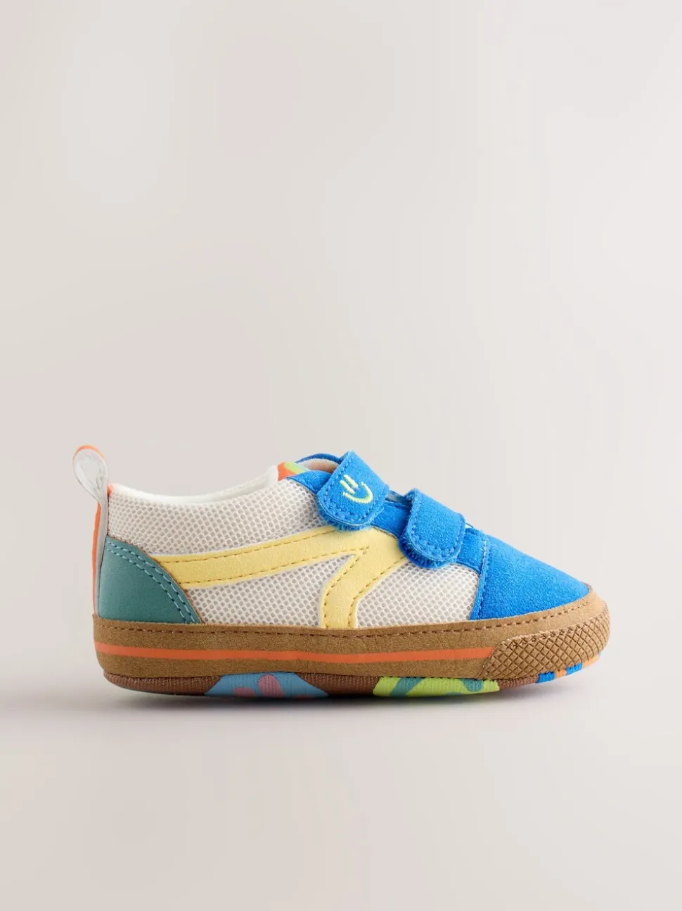 color block bleu - Baskets BÉBÉ à Fermeture par contact (0-2mois)