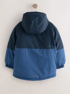 color block bleu - Manteau matelassé intérieur imperméable (3-16ans)