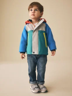 Color-block - Anorak doublé en polaire imperméable (3mois-7ans)