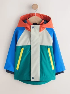 Color-block - Anorak doublé en polaire imperméable (3mois-7ans)