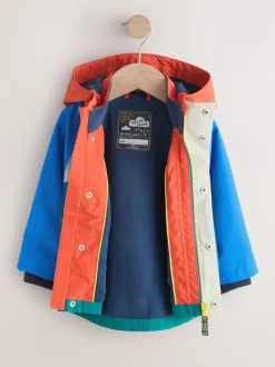 Color-block - Anorak doublé en polaire imperméable (3mois-7ans)