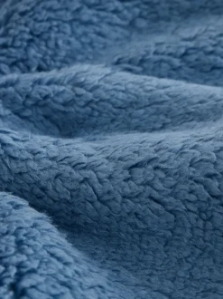 Colorblock bleu/jaune vif - Borg Polaire Shacket (3mths-7yrs)