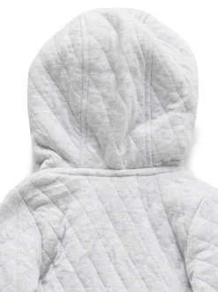 Combinaison zippée matelassée en coton Purebaby