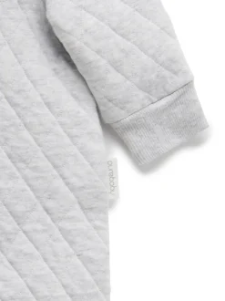 Combinaison zippée matelassée en coton Purebaby