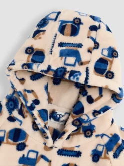 Construction Beige Sable - Couverture JoJo Maman Bébé douillette à capuche