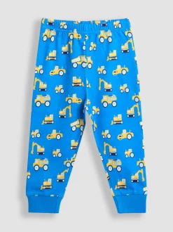 Construction bleue - Pyjama JoJo Maman Bébé imprimé glow In The Dark Jersey