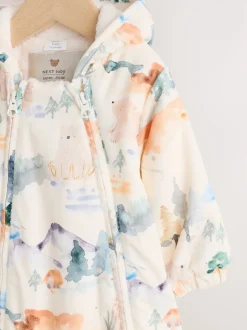 Cordon imprimé Animal bleu Woodland - Combinaison bébé (0mois-2ans)