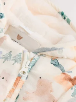 Cordon imprimé Animal bleu Woodland - Combinaison bébé (0mois-2ans)