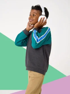 Coureur anthracite Gris Ready Ensemble - Sweat-shirt JoJo Maman Bébé Appliqué