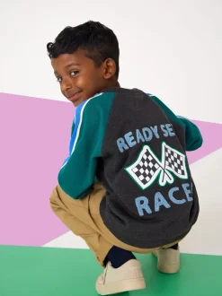 Coureur anthracite Gris Ready Ensemble - Sweat-shirt JoJo Maman Bébé Appliqué