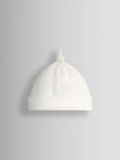 Cream Renard - Chapeau bébé JoJo Maman Bébé en coton biologique appliqué