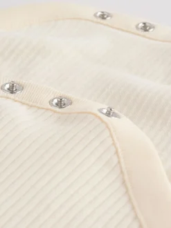 Crème - Bébé Manches courtes Bodysuits 5 Pack