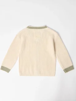 Crème - GEN Cardigans à liserés