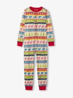 Crème - Hatley Tout-en-un de Noël Fair Isle