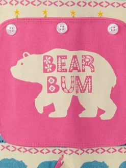 Crème - Hatley Tout-en-un de Noël Fair Isle