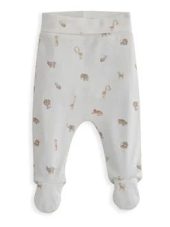 Crème - Mamas & Papas Cream Ensemble body côtelé 100% coton et legging imprimé safari