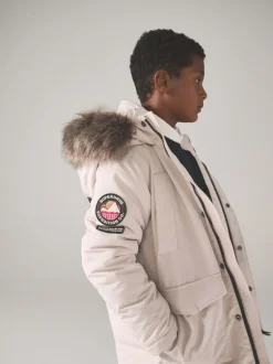 Crème - Parka Superdry Everest