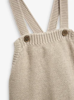 Crème - The Little Tailor Barboteuse Bébé en tricot 100% coton