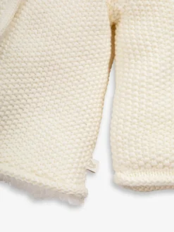 Crème - The Little Tailor Manteau de landau Pixie Bébé 100% coton doublé de peluche