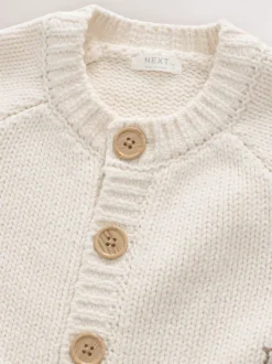 Crème Penguin - Cardigan de Noël à motif (3mois à7ans)