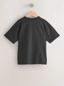 Crâne noir/citron vert - T-shirt graphique Manches courtes Relaxed Fit (3-16yrs)